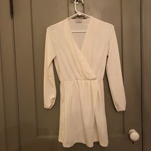 Long Sleeve Tobi White / Cream Colored Dress